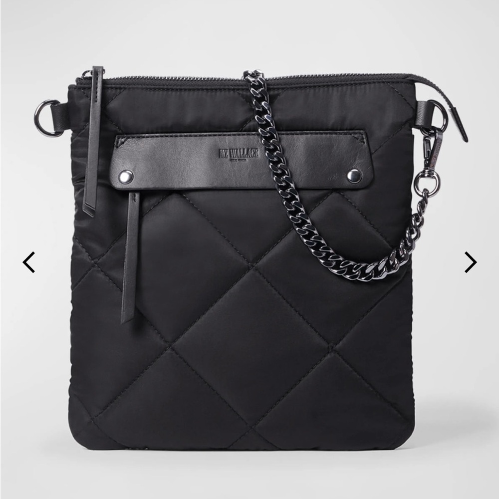 MZ Wallace Quilted Madison Flat Crossbody NWT in Packaging